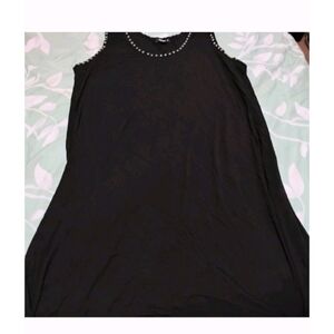 Elegant Black Studded Mini Dress